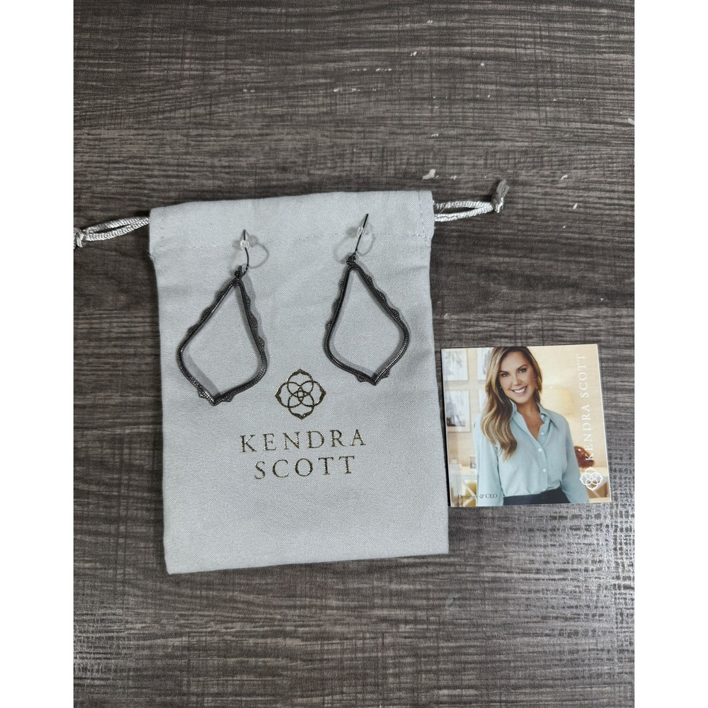 Kendra Scott Sophia Drop Earrings in Gunmetal Plated